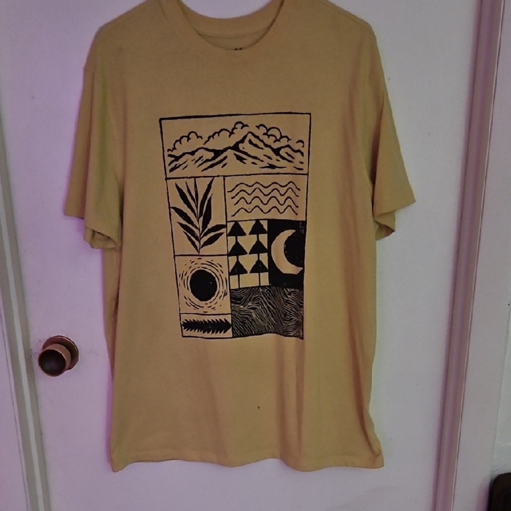 Goodfellow & Co Yellow Graphic Tee
